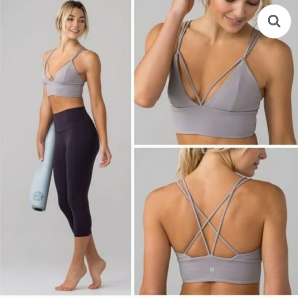 lululemon athletica Charcoal Strappy Bralette